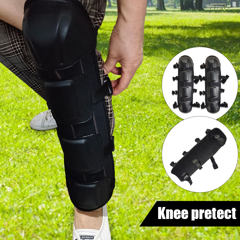 2Pcs Black Leg Protector With  - Knee Guard Hard avis et prix