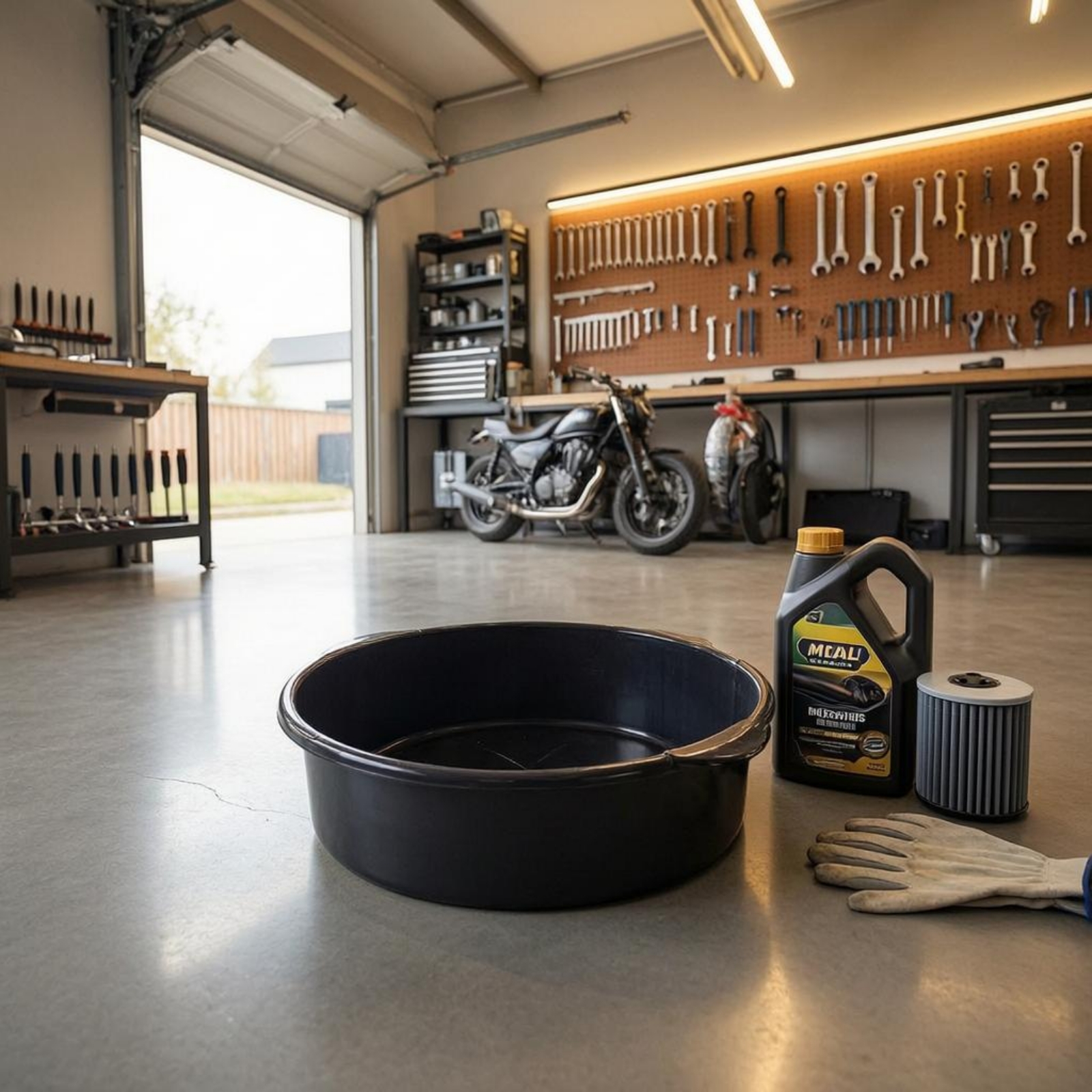 Oil Drain Pan Thickened Engine - Motorcycle Gear Oil avis et prix