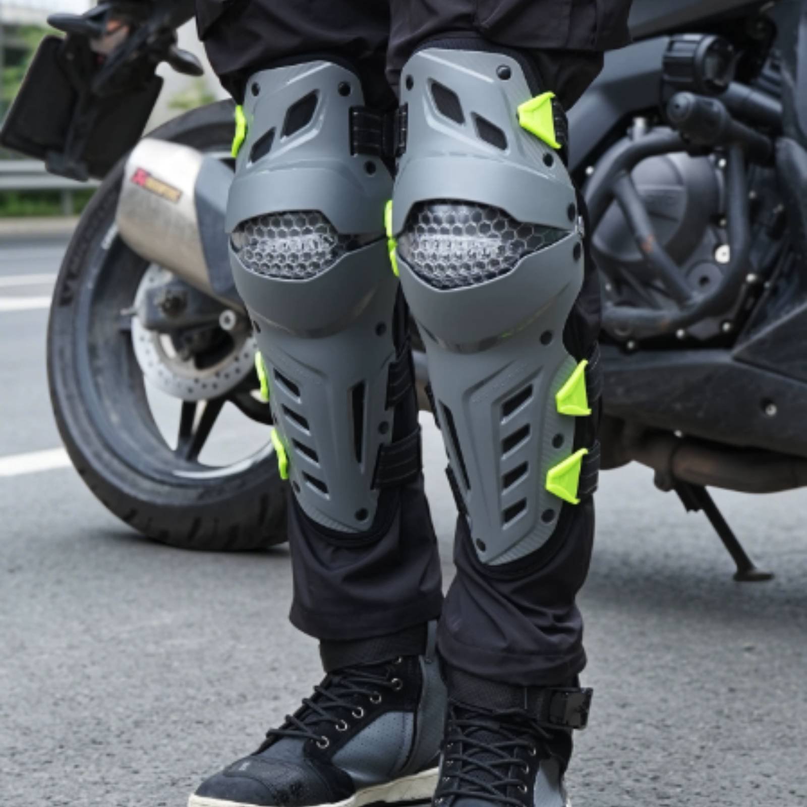Motorcycle Knee Pads Anti-Fall - Knee Guard Hard avis et prix