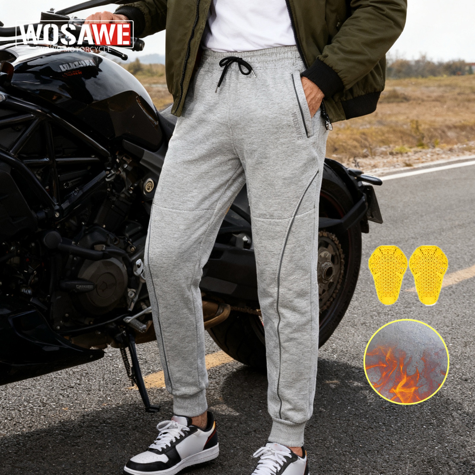 WOSAWE Motorcycle Pants Men Wi - Motorcycle Gear For Winter avis et prix