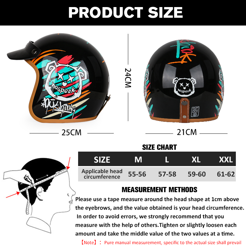 Retro semi-open motorcycle hel - Motorcycle Gear For Winter avis et prix