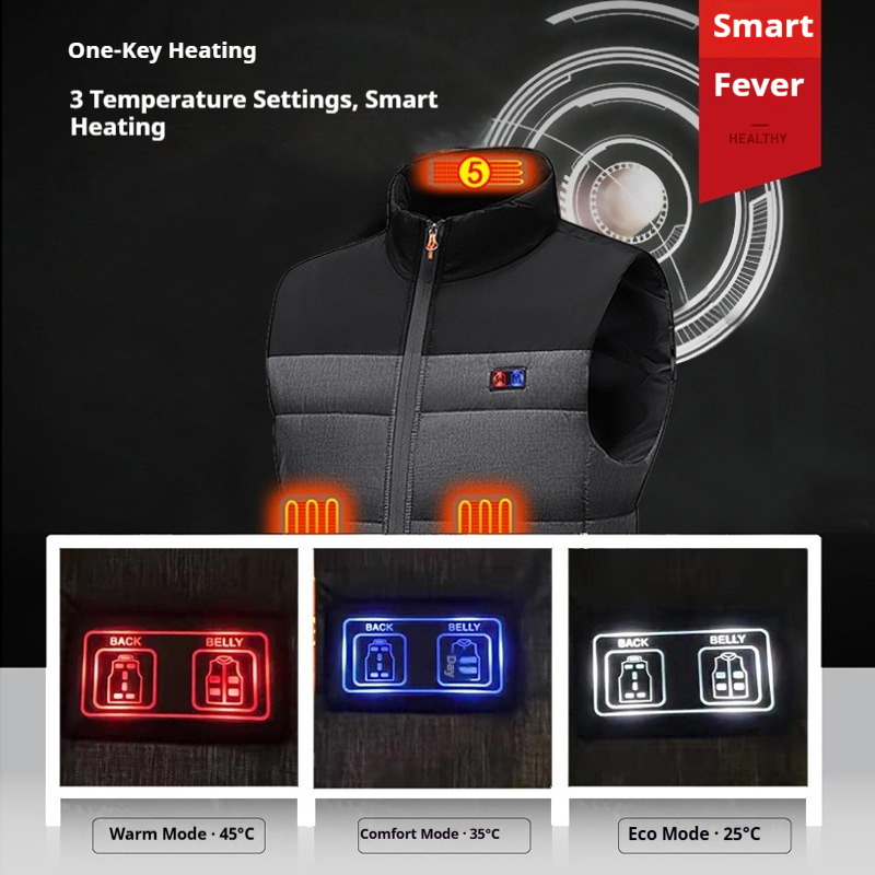 Heated Vest Unisex Charging He - Motorcycle Gear Zone avis et prix