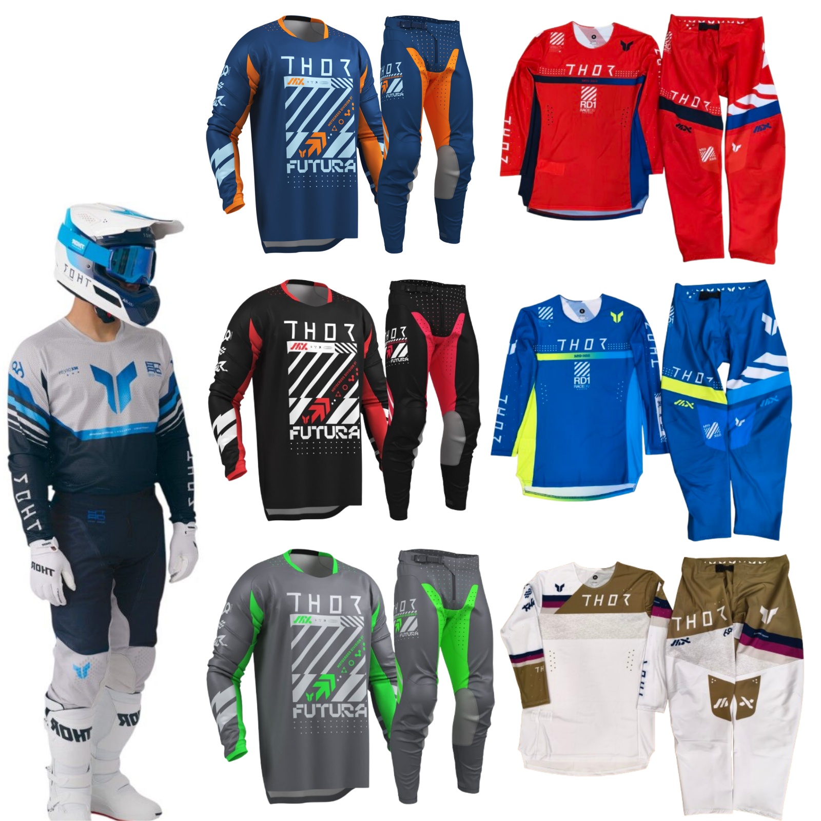 2026 Thor Launchmode Zone Blue - Motorcycle Gear Zone avis et prix