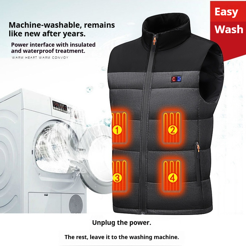 Heated Vest Unisex Charging He - Motorcycle Gear Zone avis et prix